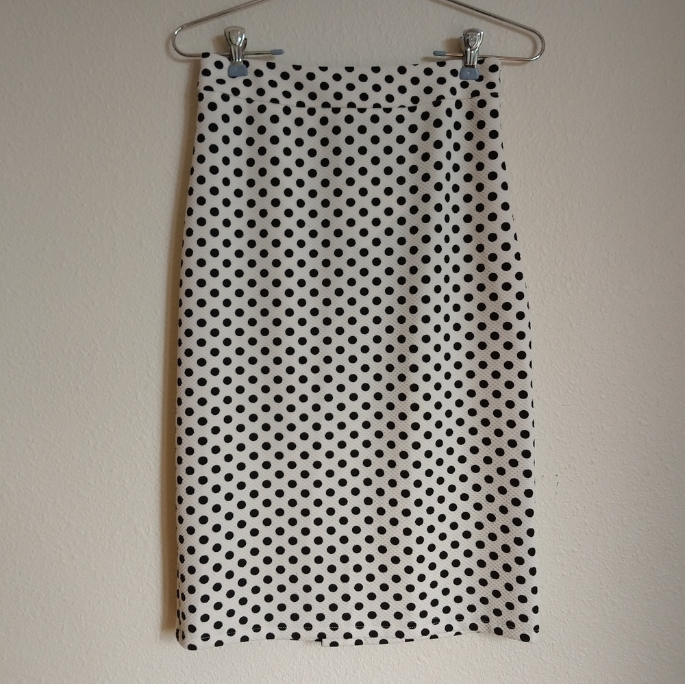 Yellowberry | Polkadot Pencil Skirt